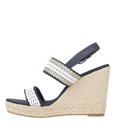 TOMMY HILFIGER GOLDEN WEBBING WEDGE