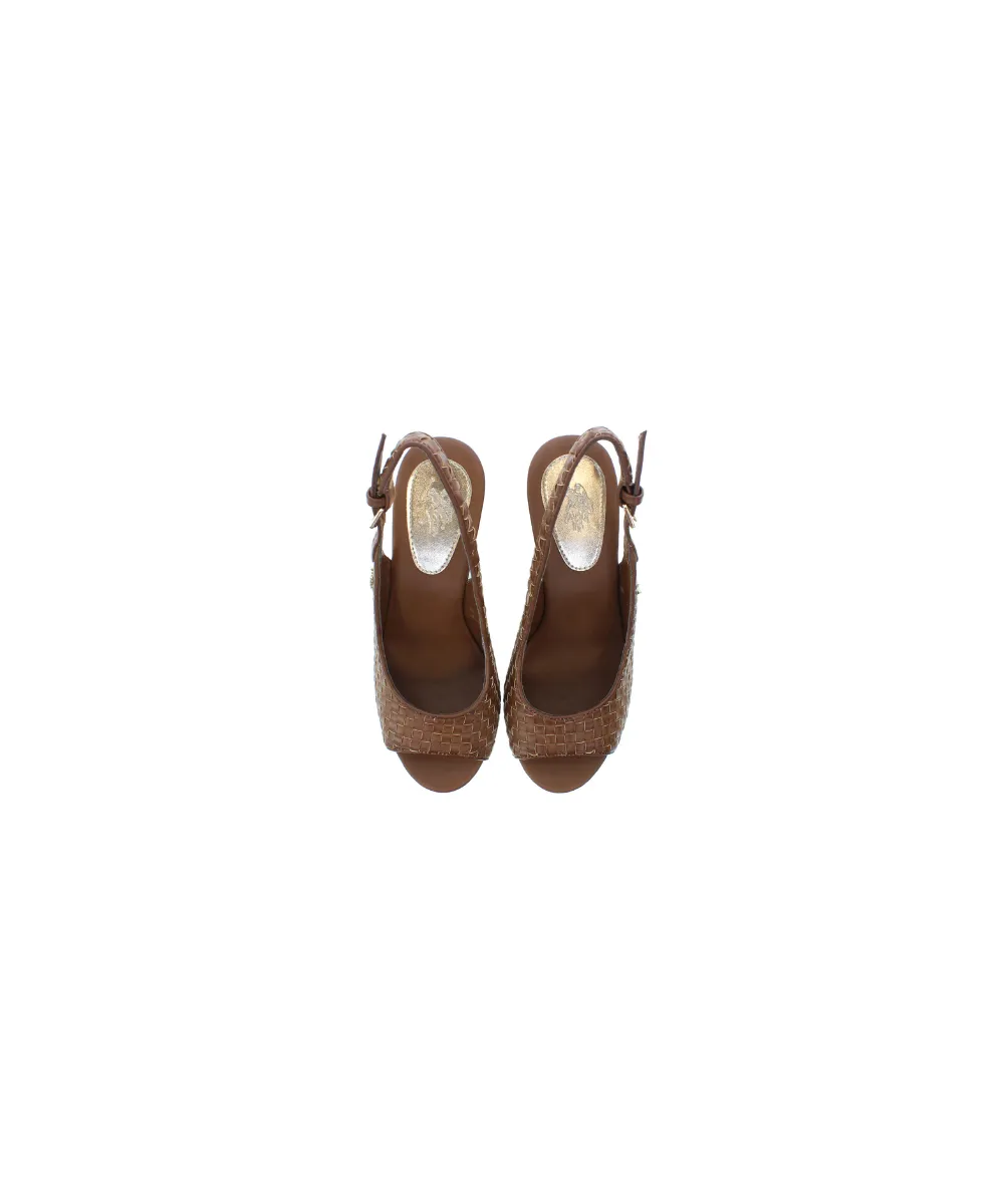 US POLO WOMENS OPENTOE WEDGE