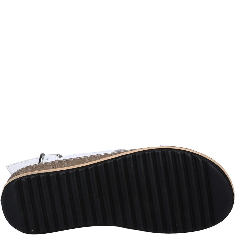 White Elena Crossover Wedges