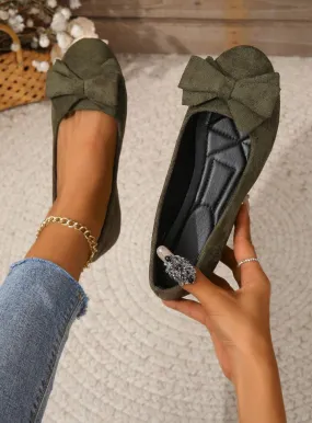 WILMA | Elegant Casual Bow Detail Flats for Women
