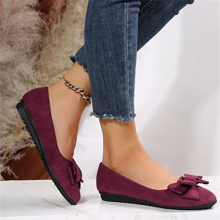 WILMA | Elegant Casual Bow Detail Flats for Women