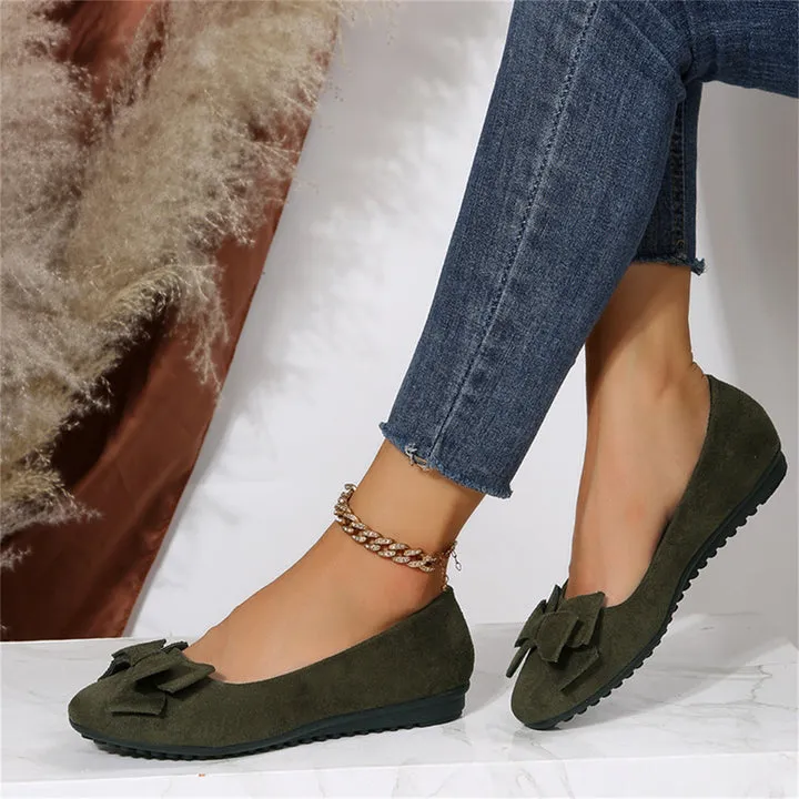 WILMA | Elegant Casual Bow Detail Flats for Women
