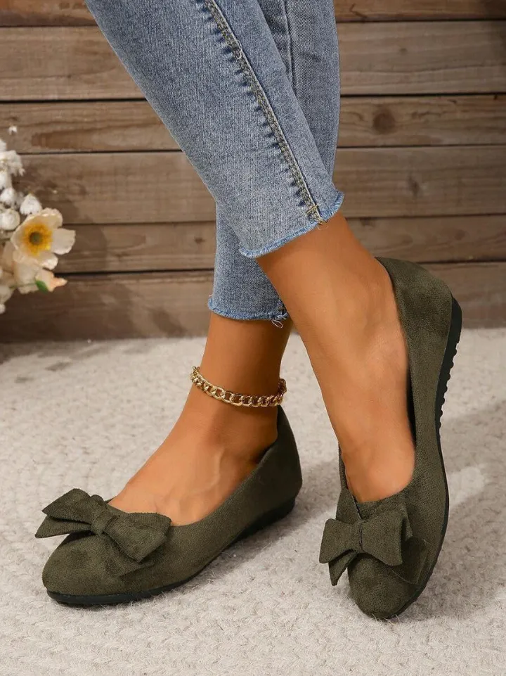 WILMA | Elegant Casual Bow Detail Flats for Women