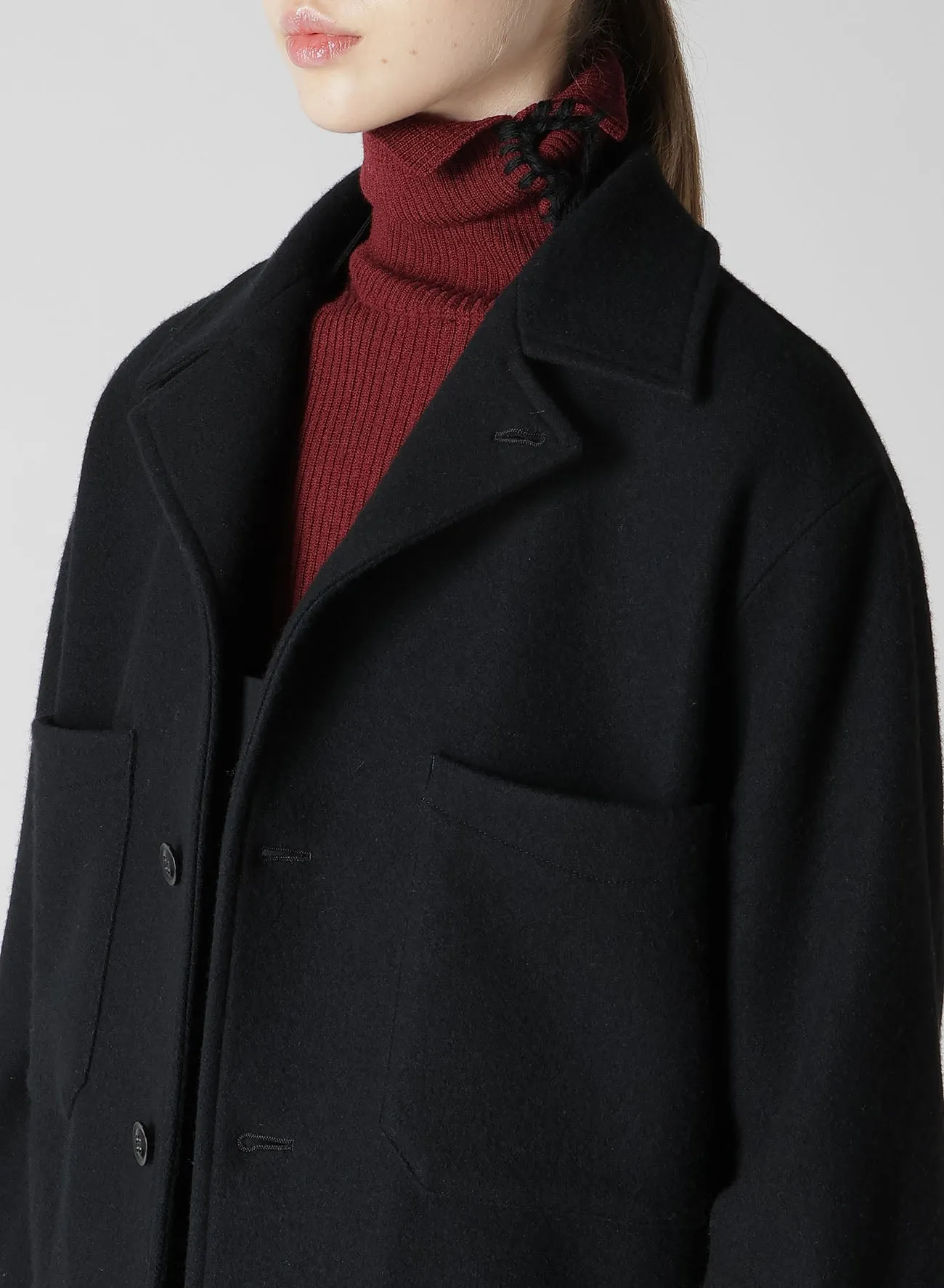 WOOL SINGLE MOSSER BLOUSON