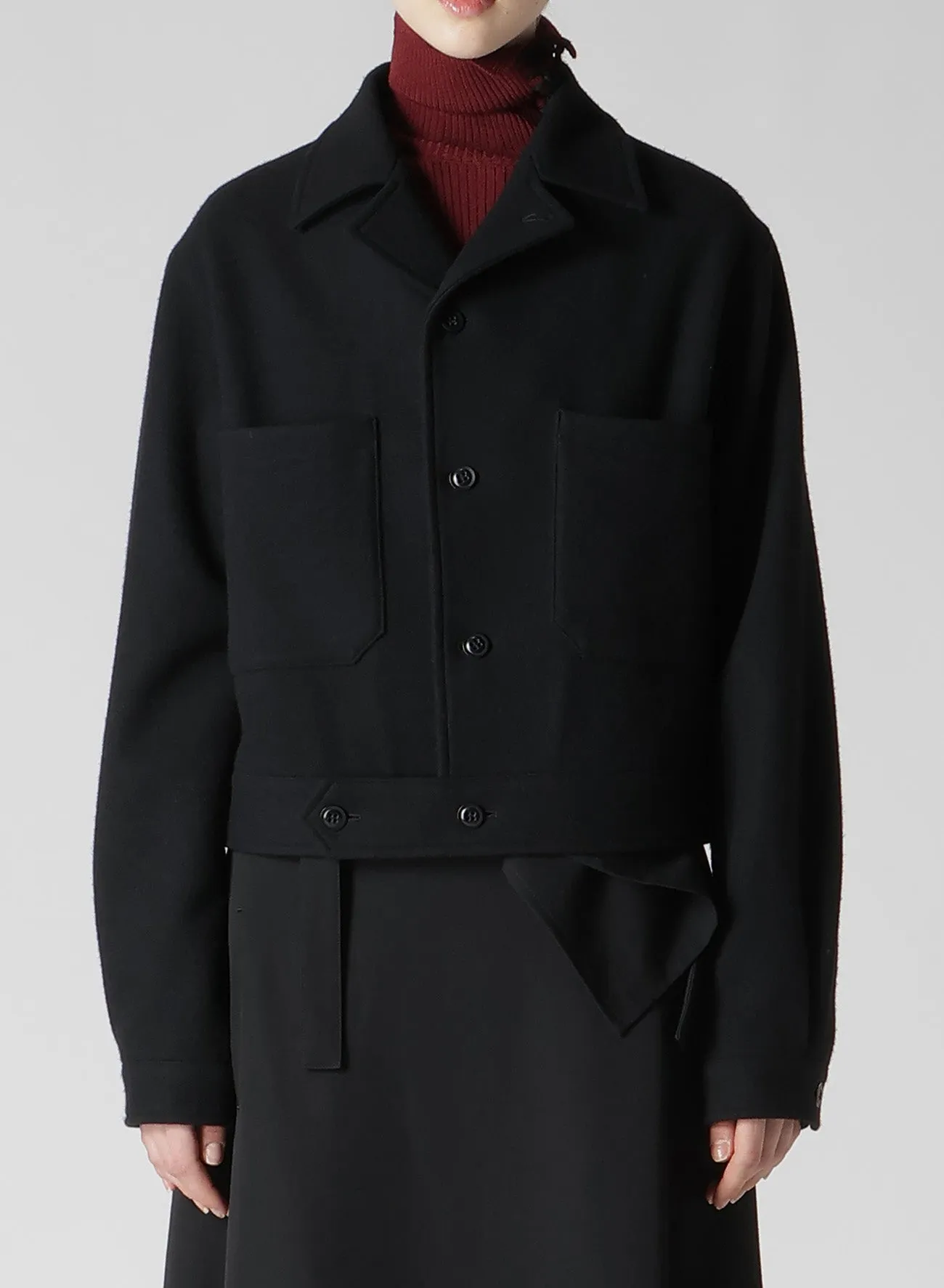 WOOL SINGLE MOSSER BLOUSON