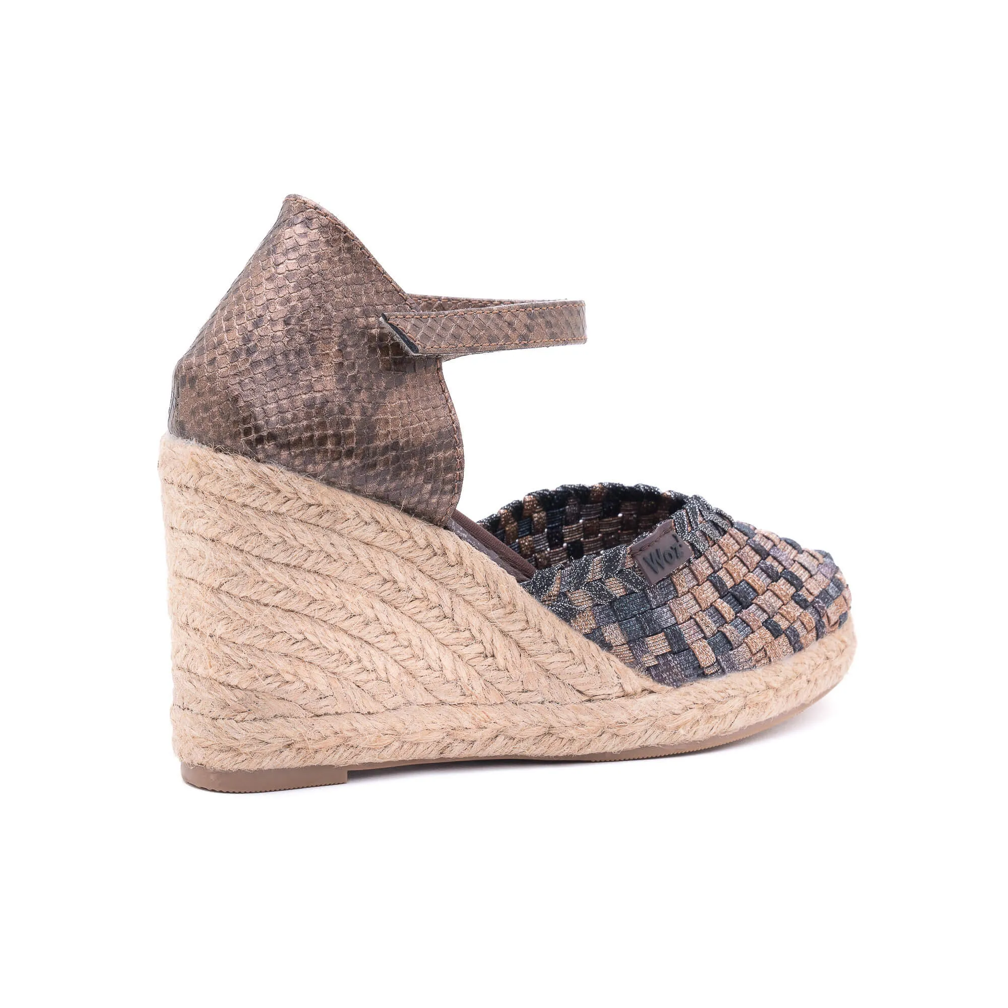 Zaira Bronze Silver Espadrilles
